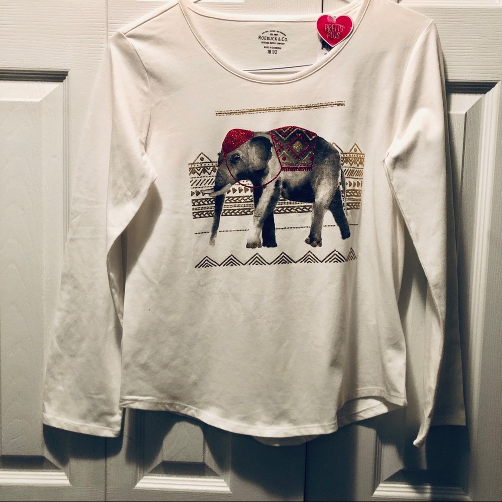 📦Roebuck & Co. NWT Pretty Plus long sleeve top.